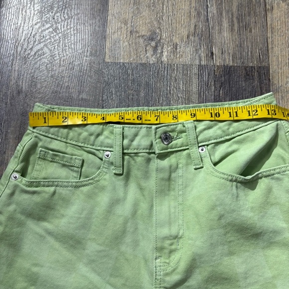 Women’s shorts Wild Fable Highest Rise Green Checkered Mom Shorts size 4 - Picture 8 of 10